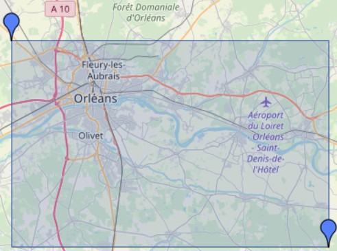 Carte avec zone NOTAM pour les paramoteurs et parapentes